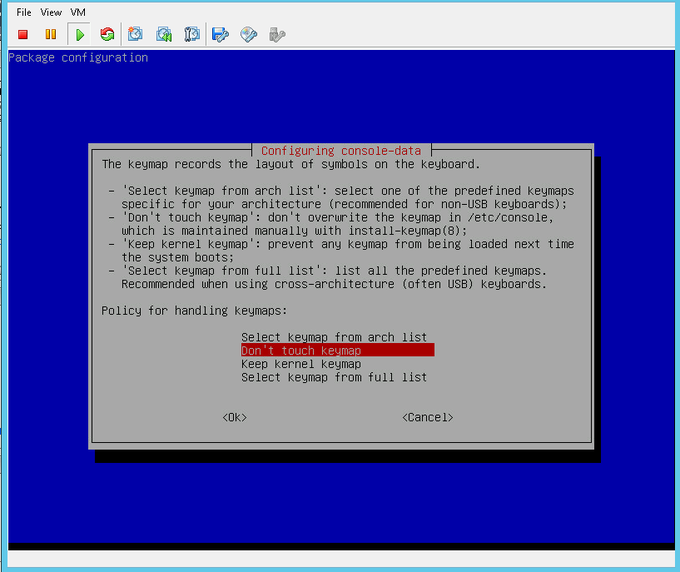 gparted keymap